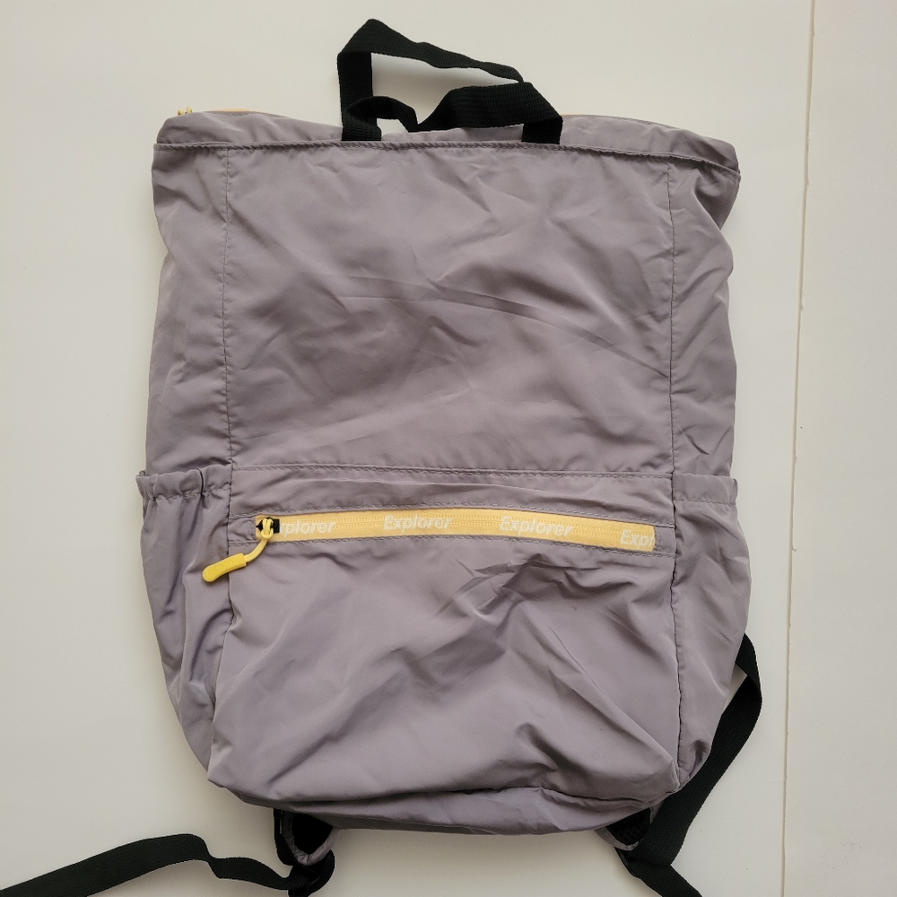Gray Foldable Backpack